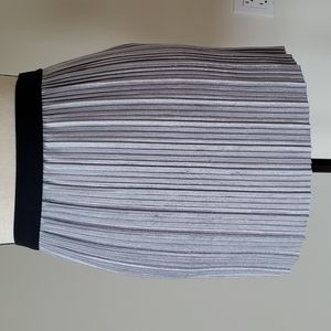Gymboree NWOT Silver Pleated Skirt with Black Elastic Waistband Size 10/12